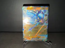 Pokemon Lucario ex 051 Prismatic Evolutions Stamped Cosmos Holo Promo Card NM+ - Image 1