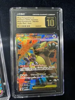 CGC 10 Pokemon TCG Japanese Holo 3-Card Lot Mega ex 003/063 080/063 126/193 - Image 4