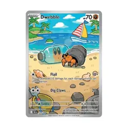 Pokemon SV: Black Bolt Dwebble - 129/086 (IR) #129/086 (Holo) NM - Image 1