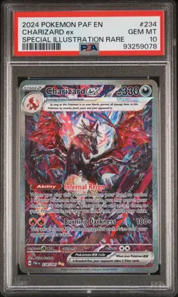 2024 POKEMON PAF EN-PALDEAN FATES CHARIZARD EX SIR #234 PSA GEM MINT 10 🔥 - Image 1