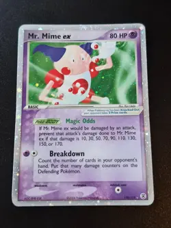 Mr. Mime ex 110/112 Holo EX Rare FireRed & LeafGreen Pokemon MP - Image 1