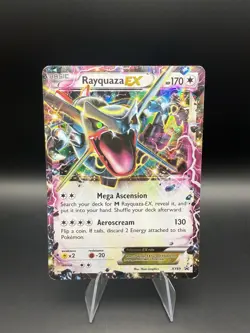 Shiny Rayquaza EX 2015 Pokemon XY Black Star Promos #XY69 DMG - Image 1
