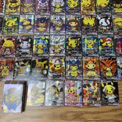 Pikachu VCOS COMPLETE SET - 55x Pokemon Cards Cosplay Holo Full Art Alt Art Card - Image 5