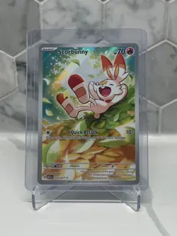Scorbunny Holo Illustration Rare ME: Ascended Heroes 225/217 Pokemon NM - Image 1
