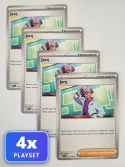 4x Jacq 175/198 SVI Scarlet & Violet Pokemon Playset Uncommon NM 2023 - Image 1