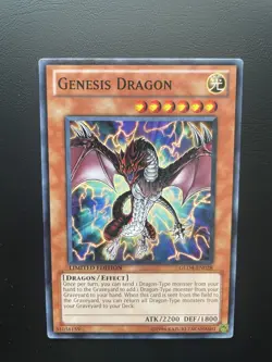 Yugioh Genesis Dragon GLD4-EN028 Limited Edition Common NM/LP - Image 1