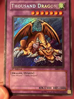 Konami Yu-Gi-Oh! TCG Thousand Dragon MRD-143 1st Ed Holo Rare LP - Image 3