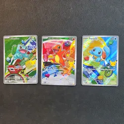 Pokemon TCG First Partner Illustration Collection Series 1 Kanto GEN 1 Starters - Image 1