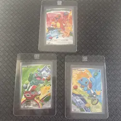 Pokemon TCG First Partner Illustration Collection Series 1 kanto Gen 1 Starters - Image 1