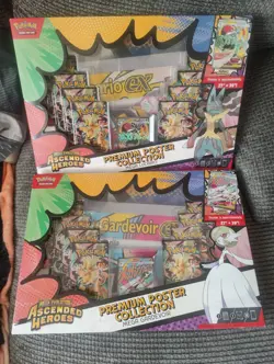 Pokemon Ascended Heroes Poster Collection Box Lucario and Gaurdevoir Sealed - Image 1