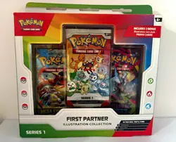 Pokemon TCG First Partner Illustration Collection Series 1 Promo Box - Image 1