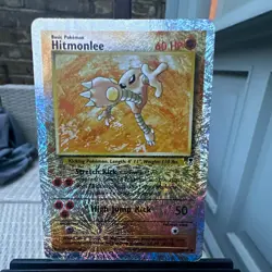 Pokemon TCG Legendary Collection Hitmonlee 7/102 Holo Rare EN 1999 60 HP - Image 1