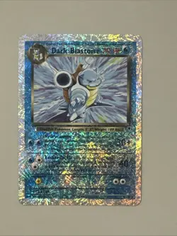 2002 Pokemon Legendary Collection Dark Blastoise Reverse Holo 4/110 - Image 1