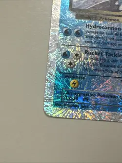 2002 Pokemon Legendary Collection Dark Blastoise Reverse Holo 4/110 - Image 3