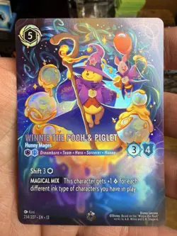 Disney Lorcana Winnie the Pooh & Piglet - Hunny Mages 234/207 Enchanted Foil EN - Image 1