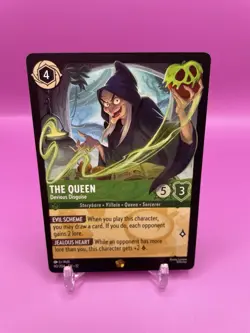 Disney Lorcana The Queen - Devious Disguise 90/204 Wilds Unknown Legendary Reg - Image 2