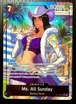 Ms. All Sunday (OP14-084) (Alt Art) - The Azure Sea's Seven (OP14) NM - Image 1