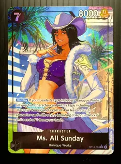 Ms. All Sunday (OP14-084) (Alt Art) - The Azure Sea's Seven (OP14) NM - Image 3