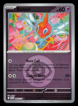 Rotom (Energy Symbol) 092/217 Reverse Holo ME: Ascended Heroes Pokemon NM - Image 1