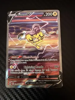 Raikou V Ultra Rare Crown Zenith: Galarian Gallery GG41/GG70 NM Holo - Image 1
