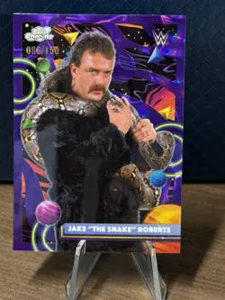 2026 Topps Chrome Cosmic #61 Jake "The Snake" Roberts Purple Nebula /150 - Image 1