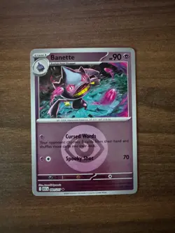 Banette (Energy Symbol Pattern) 091/217 Ascended Heroes Pokemon Reverse Holo NM - Image 2