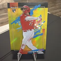 2026 Topps Finest Baseball Sal Stewart RC #179 Uncommon Yellow /275 - Reds - Image 1