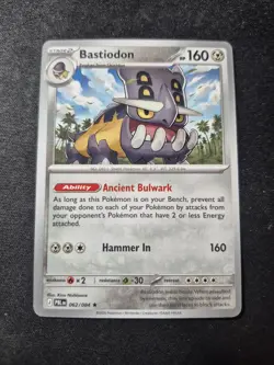 Bastiodon 062/084 - Pitch Black Deck Exclusive NON HOLO RARE - Pokemon TCG - NM - Image 1