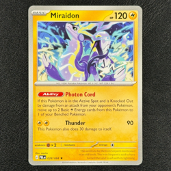 Miraidon 028/084 - Non Holo Deck Exclusive - Pitch Black - Pokemon TCG - NM - Image 1