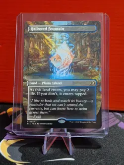 MTG Normal Hallowed Fountain (Borderless) R Lorwyn Eclipsed 347 NM - Image 1