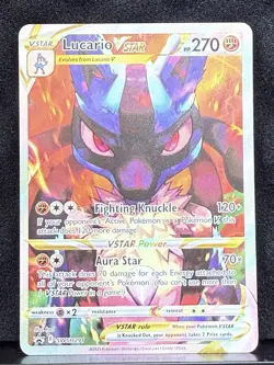 Pokemon TCG Lucario VSTAR SWSH291 Sword & Shield Promo Holo Card - Image 2