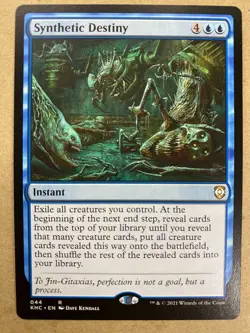 MTG 1x Synthetic Destiny # 44 Commander: Kaldheim Magic the Gathering Card x1 NM - Image 1