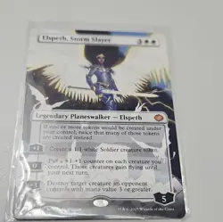 Magic: The Gathering Elspeth, Storm Slayer Tarkir Mythic 0398 EN Borderless - Image 1