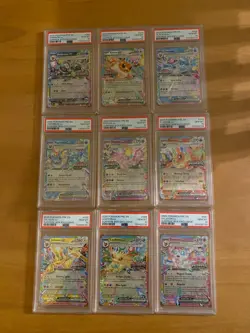 PSA 10 Set of Prismatic Evolutions Stamped Promos Cards Pokemon Umbreon (All 9) - Image 2