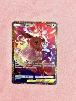 Eevee Ex DIY ACG Pokemon Anime Art Card Custom - Image 1