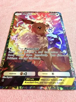 Eevee Ex DIY ACG Pokemon Anime Art Card Custom - Image 2