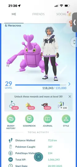 Pokemon Go (Stage 29) Shiny Heracross ( 53 Shinys ) - Image 1