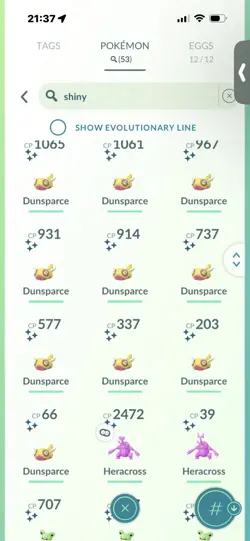 Pokemon Go (Stage 29) Shiny Heracross ( 53 Shinys ) - Image 4