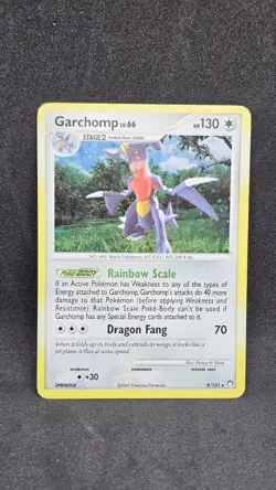 Pokemon Garchomp Holo Rare TCG Card 9/123 Mysterious Treasures Lightly Played - Image 1