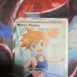 The Pokemon Company Misty's Vitality 111/084 Full Art Holo Ultra Rare EN - Image 2