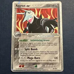 Aggron EX 89/100 EX Crystal Guardians Ultra Rare Holo Pokemon Card 2006 - Image 1