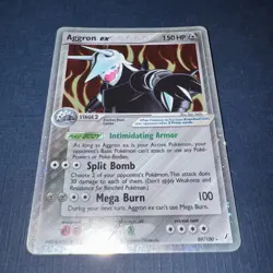 Aggron EX 89/100 EX Crystal Guardians Ultra Rare Holo Pokemon Card 2006 - Image 2