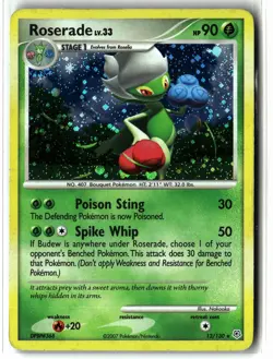 Roserade ⭐ 13/130 Holo Rare Diamond & Pearl 2007 Pokemon LP/MP - Image 1