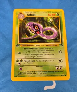Pokemon TCG Arbok Fossil 31 Regular 1st Edition Uncommon Card - Image 2
