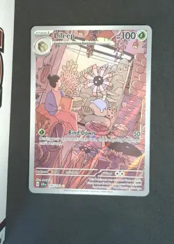 Lileep Pokemon SV07: Stellar Crown SCR #145/142 Holo NM - Image 1
