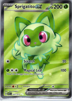 Sprigatito ex 251/217 Ultra Rare Ascended Heroes Pokemon Holo Near Mint - Image 1