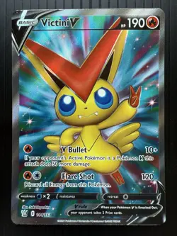 Pokemon Victini V 144/163 Ultra Rare Battle Styles (NM) - Image 1