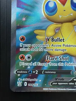 Pokemon Victini V 144/163 Ultra Rare Battle Styles (NM) - Image 4