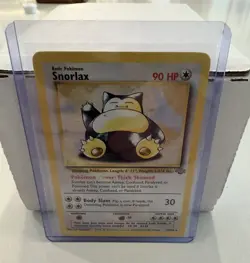 1999 Pokemon SNORLAX Jungle Set HIGHLIGTER INK ERROR Misprint Card 27/64 RARE LP - Image 1