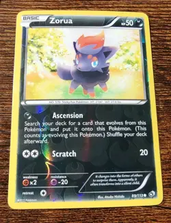 Pokemon Legendary Treasures Zorua 89/113 Reverse Holo Card NM - Image 1